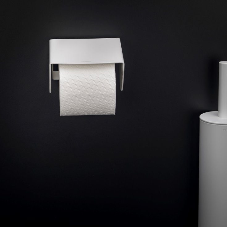 Cosmic BWC toiletrulleholder, mat hvid