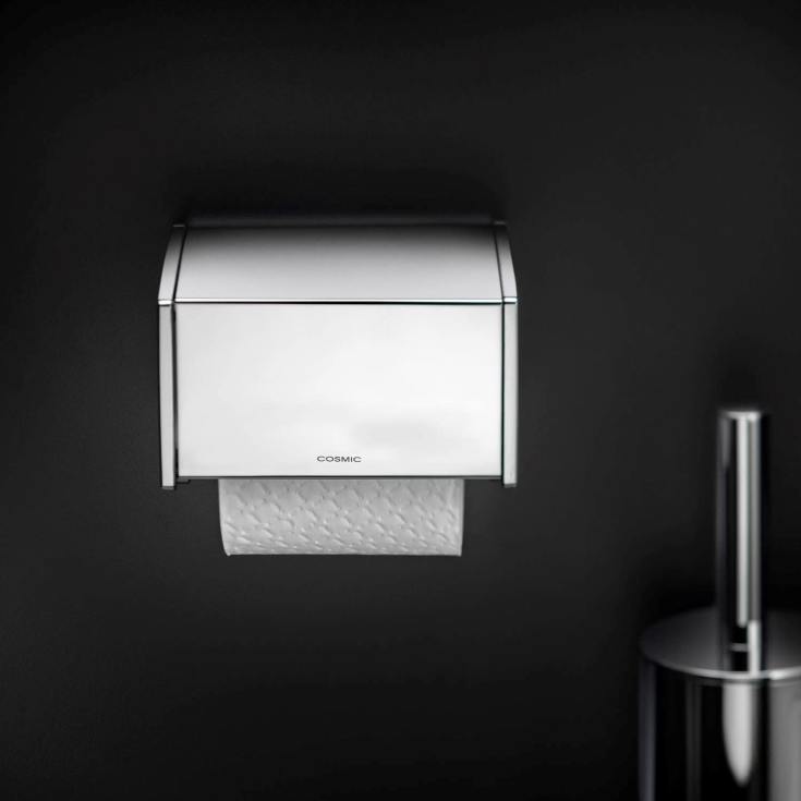 Cosmic Project toiletrulleholder, mat hvid