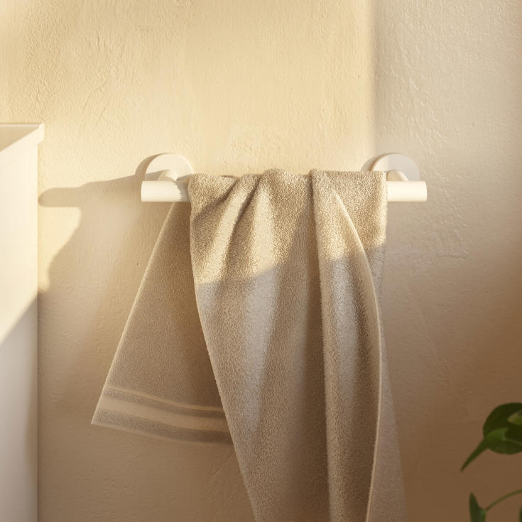 Cosmic Architect S+ håndklædestang, 31,5 cm, mat hvid