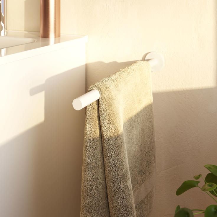 Cosmic Architect S+ håndklædestang, 40 cm, mat hvid