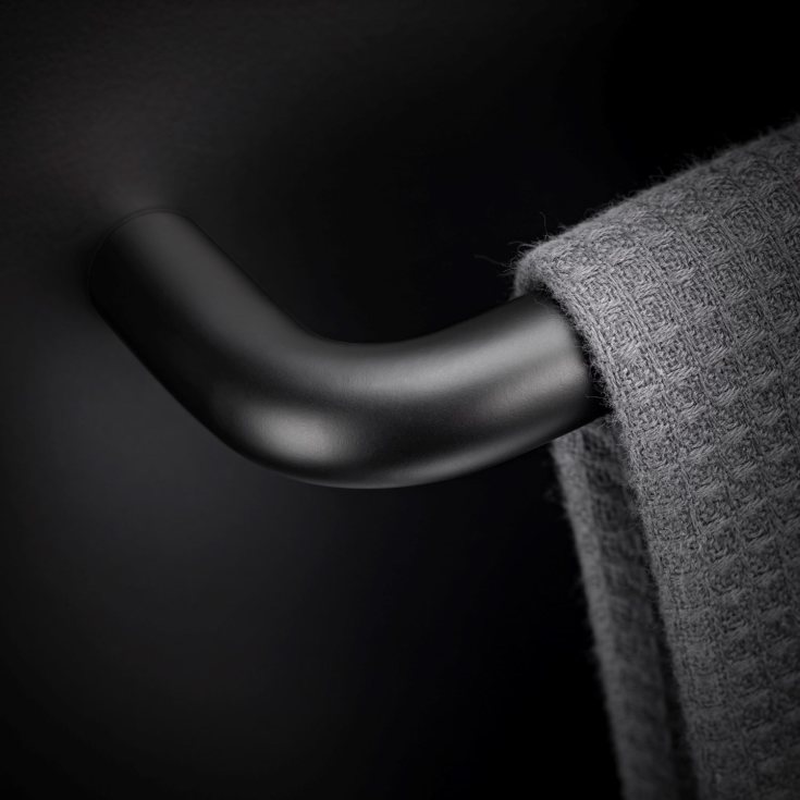 Cosmic BWC håndklædestang, 40 cm, mat sort