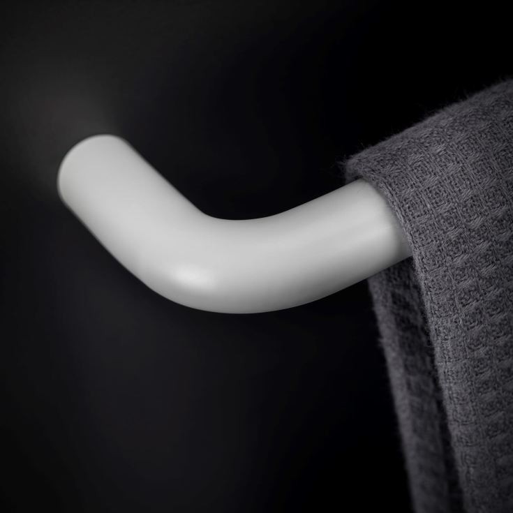 Cosmic BWC håndklædestang, 40 cm, mat hvid