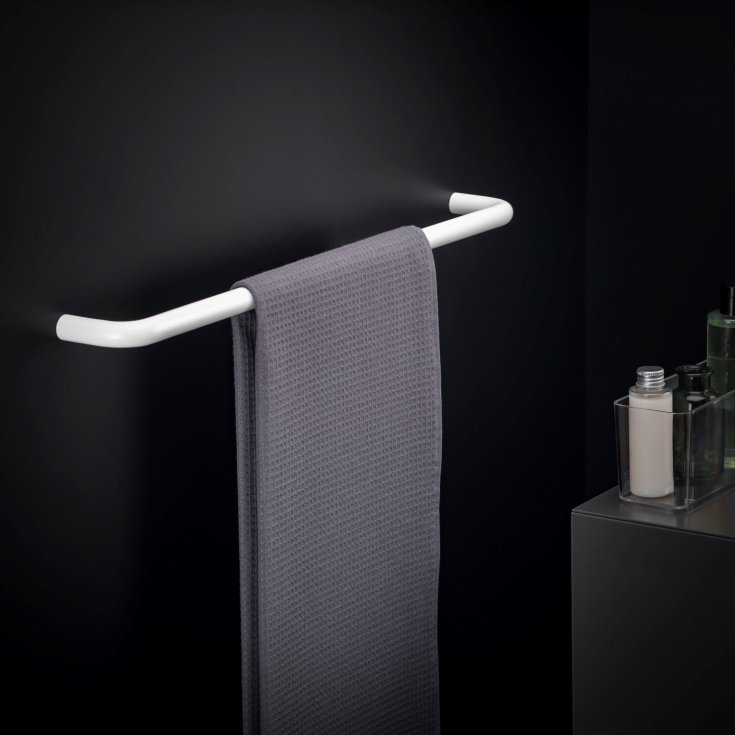 Cosmic BWC håndklædestang, 60 cm, mat hvid