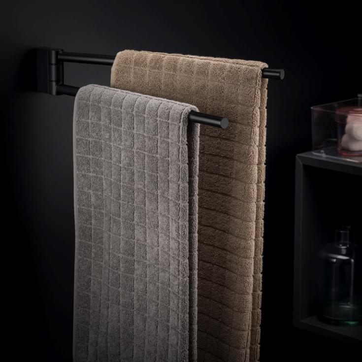 Cosmic BWC håndklædeholder, 41,5 cm, mat sort