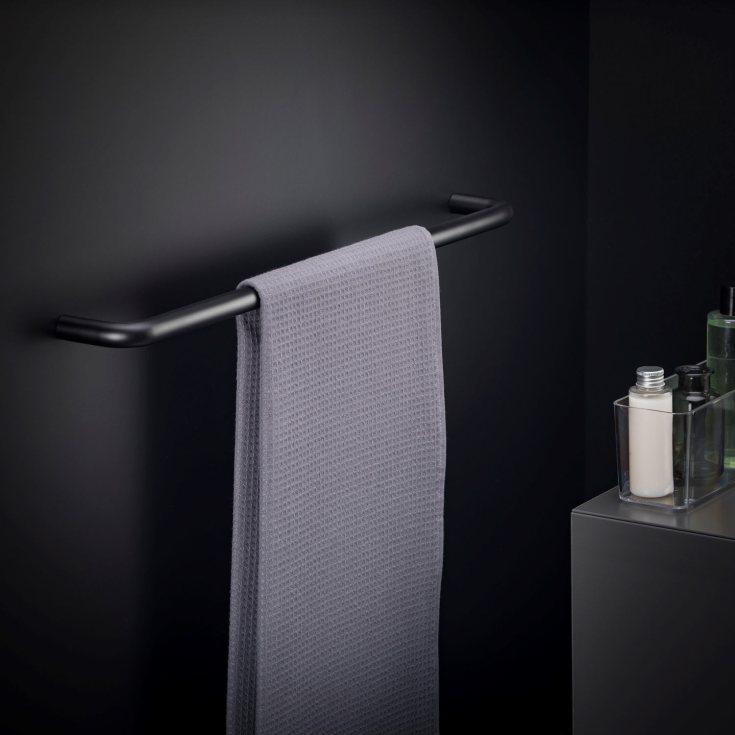 Cosmic BWC håndklædestang, 60 cm, mat sort