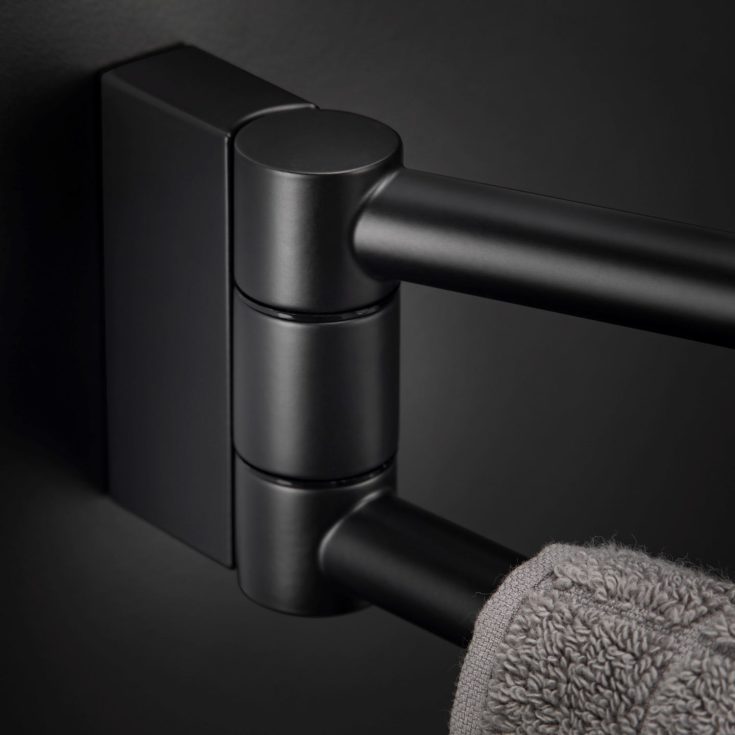 Cosmic BWC håndklædeholder, 41,5 cm, mat sort