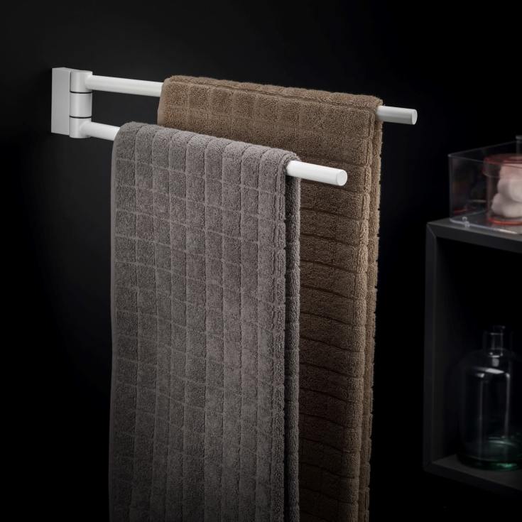 Cosmic BWC håndklædeholder, 41,5 cm, mat hvid