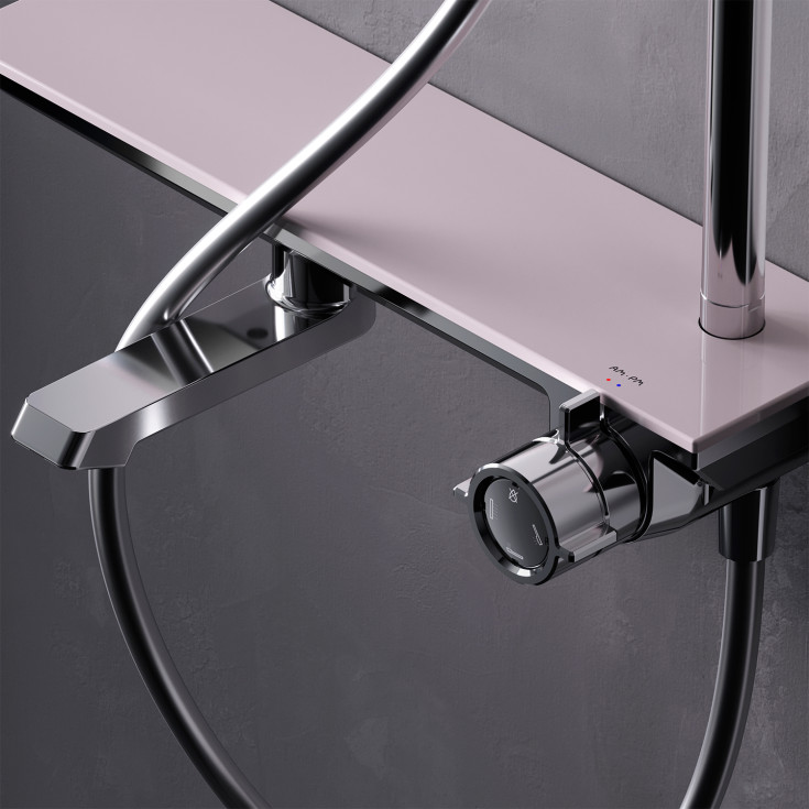 AM.PM Flash duschset, vattenbesparande, krom