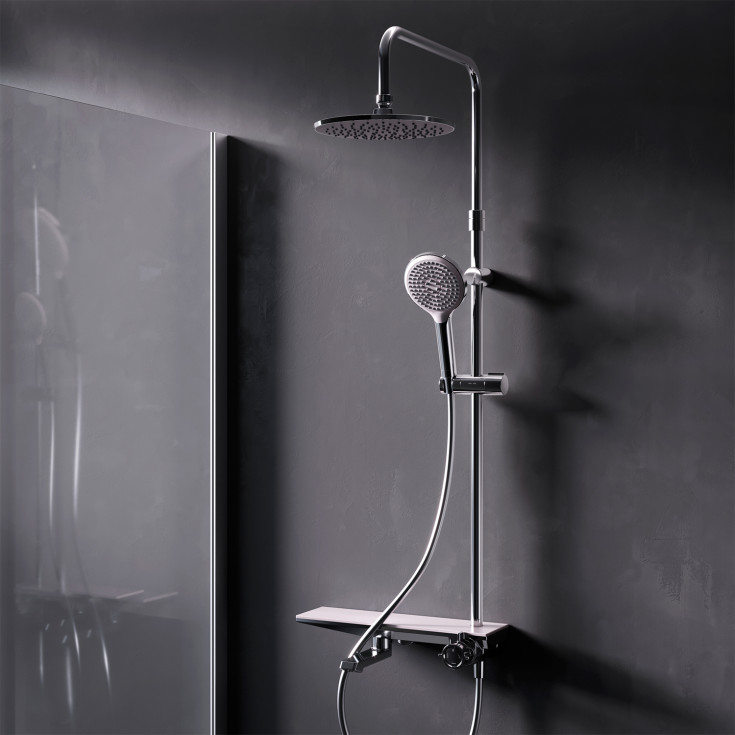 AM.PM Flash dusjsett, krom