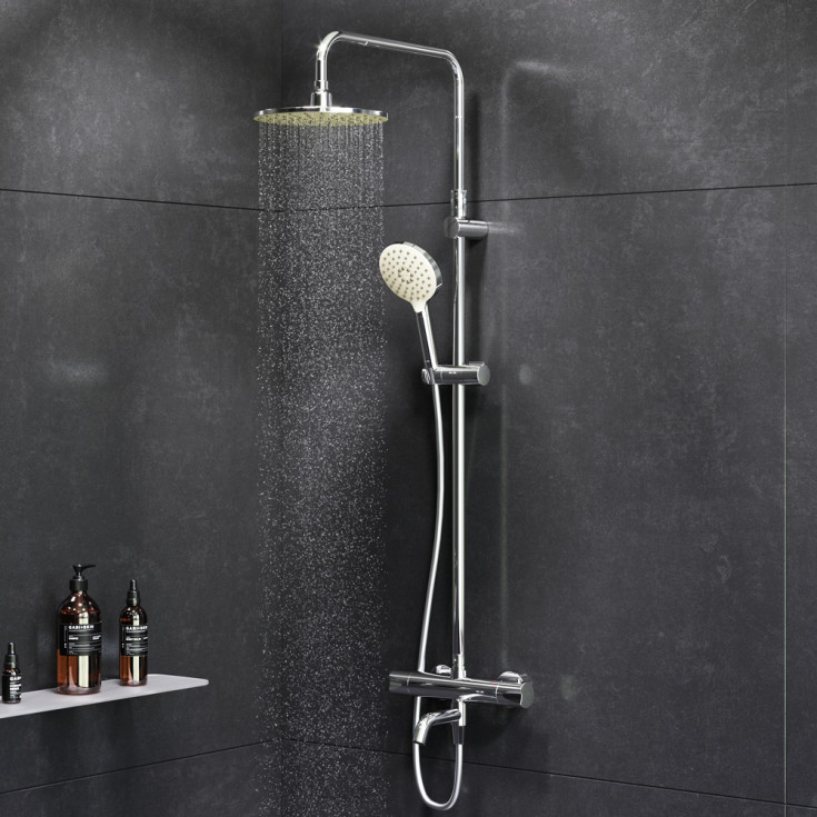 AM.PM Hit badkarsblandare med duschset, krom