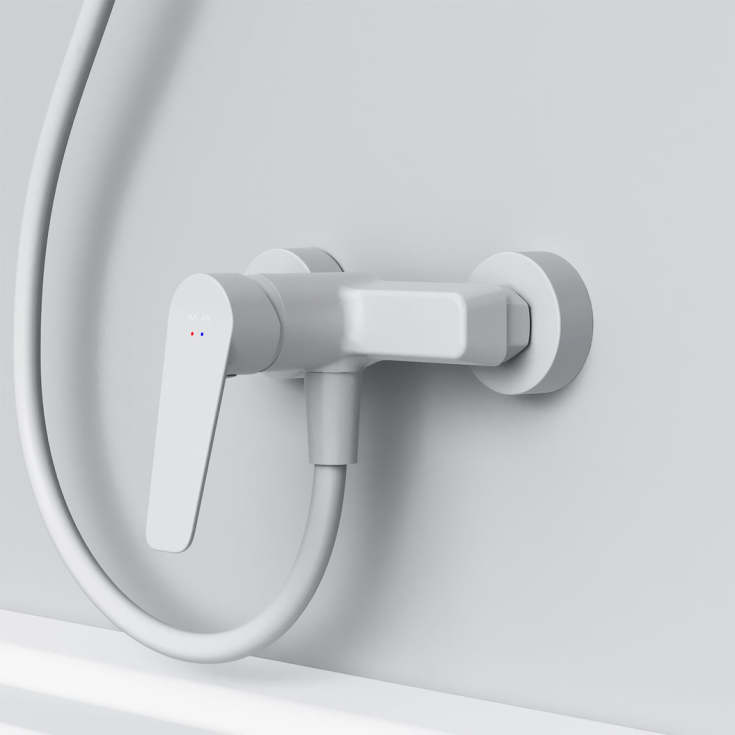 AM.PM Hit brusearmatur, mat hvid