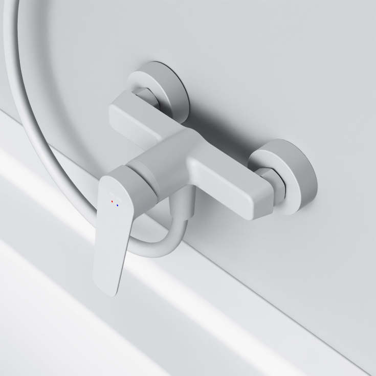 AM.PM Hit dusjarmatur, matt hvit