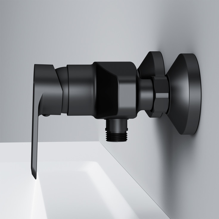 AM.PM Flash dusjarmatur, matt sort