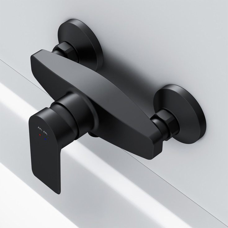 AM.PM Flash dusjarmatur, matt sort