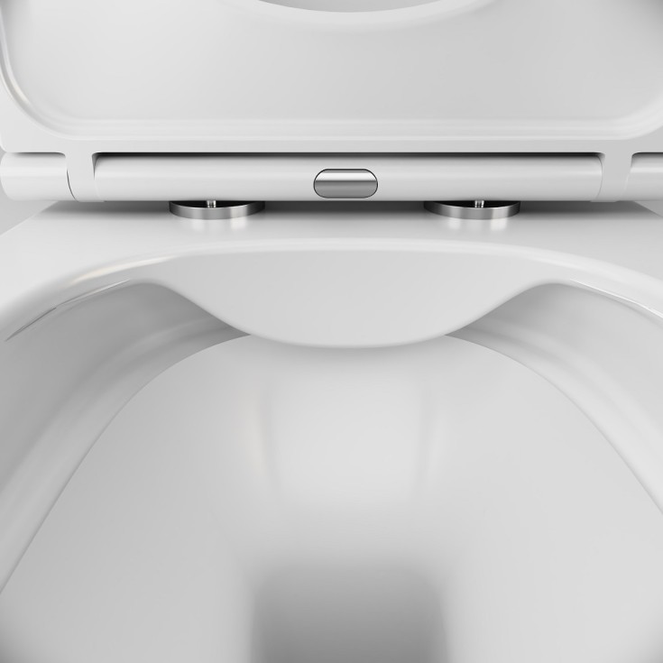 AM.PM Func FlashClean vägghängd toalett, utan spolkant, vit