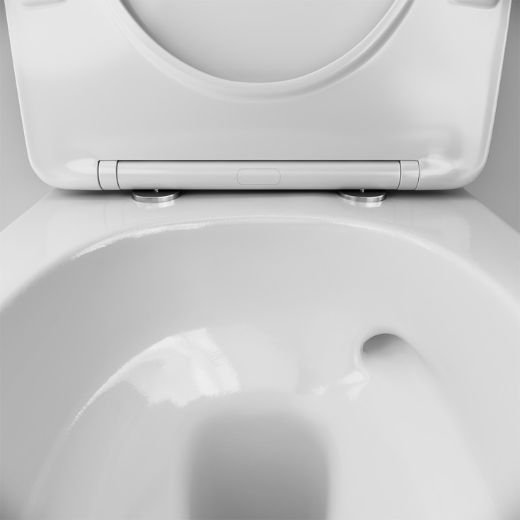 AM.PM Spike FlashClean vägghängd toalett, utan spolkant, vit