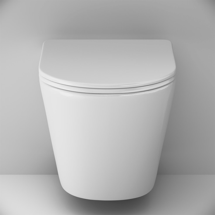 AM.PM Spike FlashClean vägghängd toalett, utan spolkant, vit