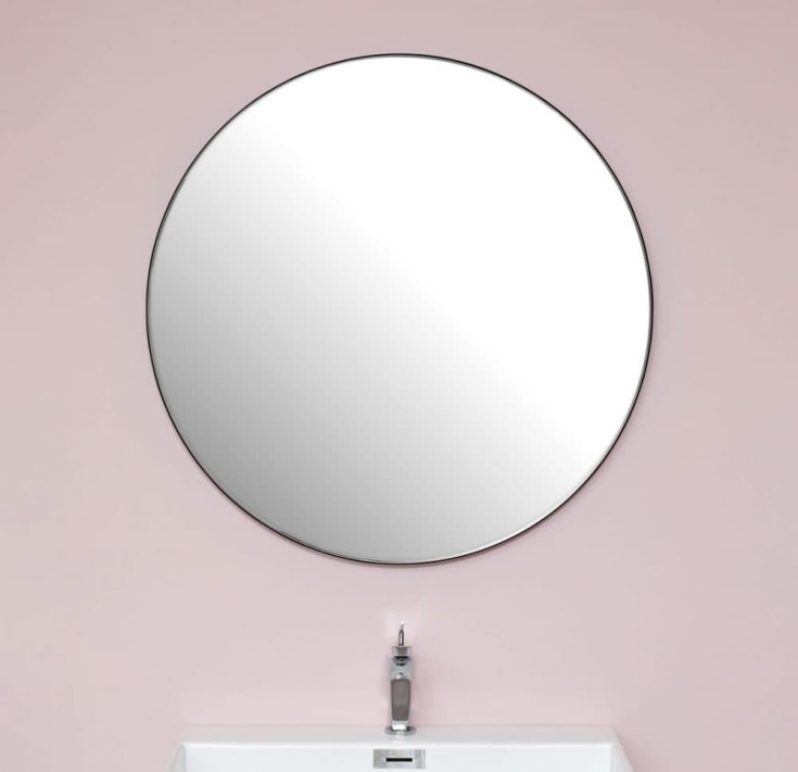 Cassøe RS90 spejl, Ø90 cm, sort