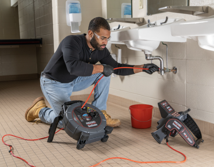 SeeSnake microDRAIN APX med micro CA-350-inspektionskamera Wi-Fi