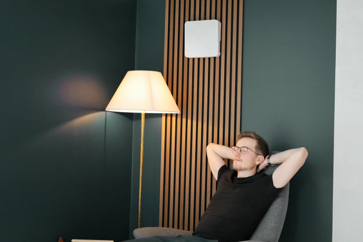 Duka One Pro 50 S ventilator med varmegenvinding, Ø160 mm, wifi, hvid