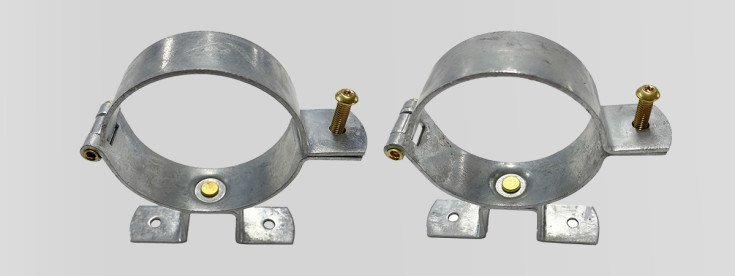 100 mm hengselbolt vendbar med messingskrue