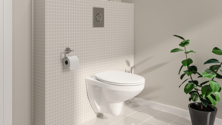 Grohe Solido 4i1 toiletpakke, hvid/krom