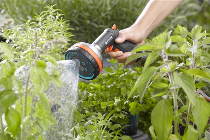 Gardena Premium vanningspistol, 5 strålemønstre, frostsikker, metall