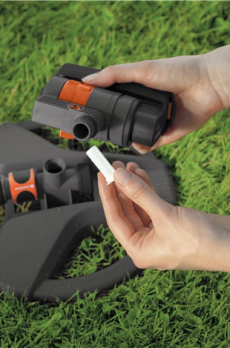 Gardena AquaZoom vannspreder, justerbar rekkevidde, 9–216 m²