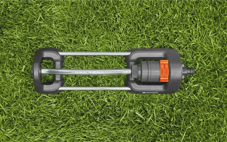 Gardena Aqua S spreder, justerbar rekkevidde, 90–220 m²