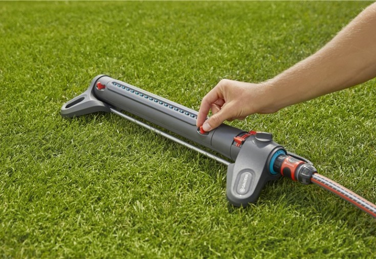 Gardena AquaZoom spreder, justerbar dekning 28–350 m², frost- og UV-bestandig