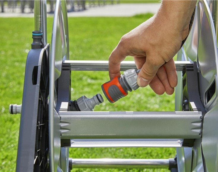 Gardena CleverRoll M slangevogn, metall, høy kapasitet, frostsikker