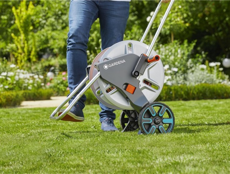Gardena CleverRoll M slangevogn, metall, høy kapasitet, frostsikker