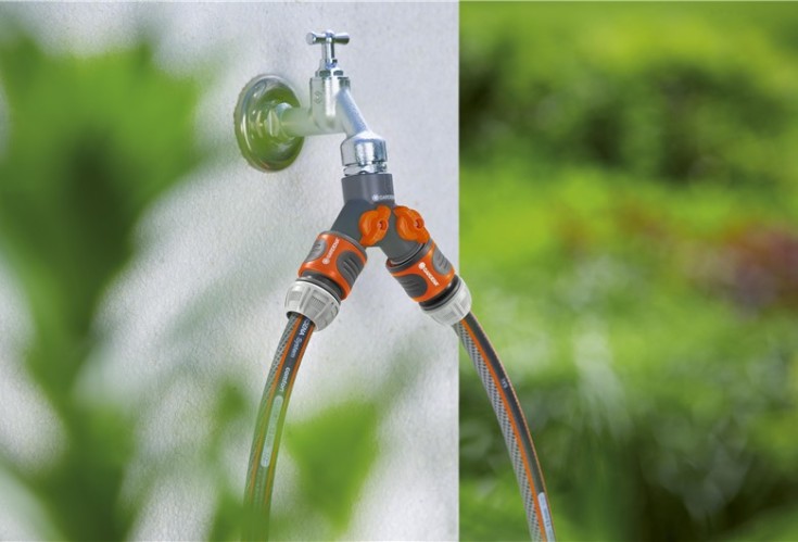 Gardena krankobling, 2-veis, individuell regulering, 26,5/21 mm