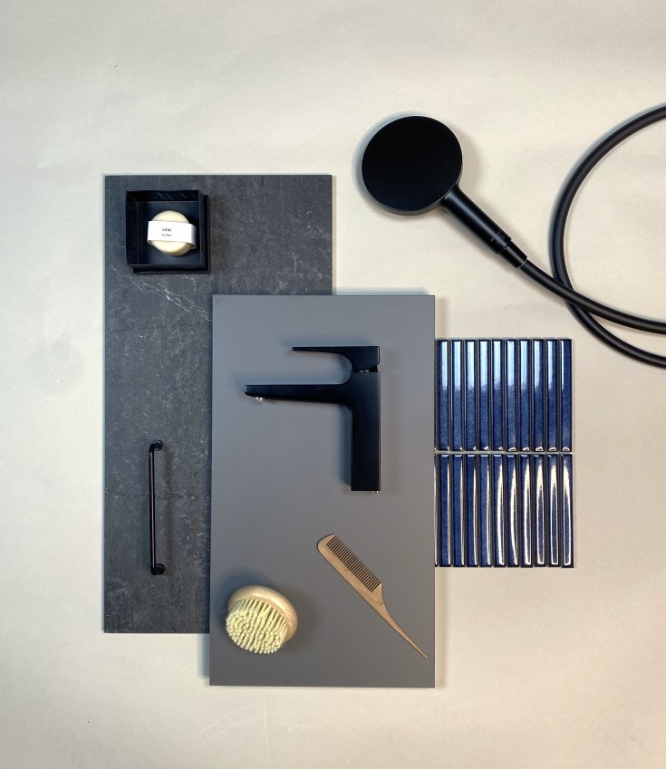 Dansani Mido+ möbelpaket, 81x36,5 cm, matt grå