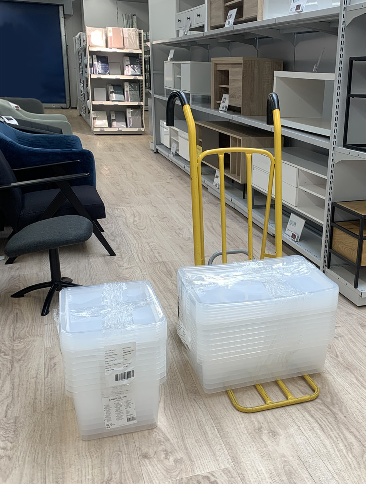 Ravendo CLM 250 LS sækkevogn, ergonomisk, 250kg