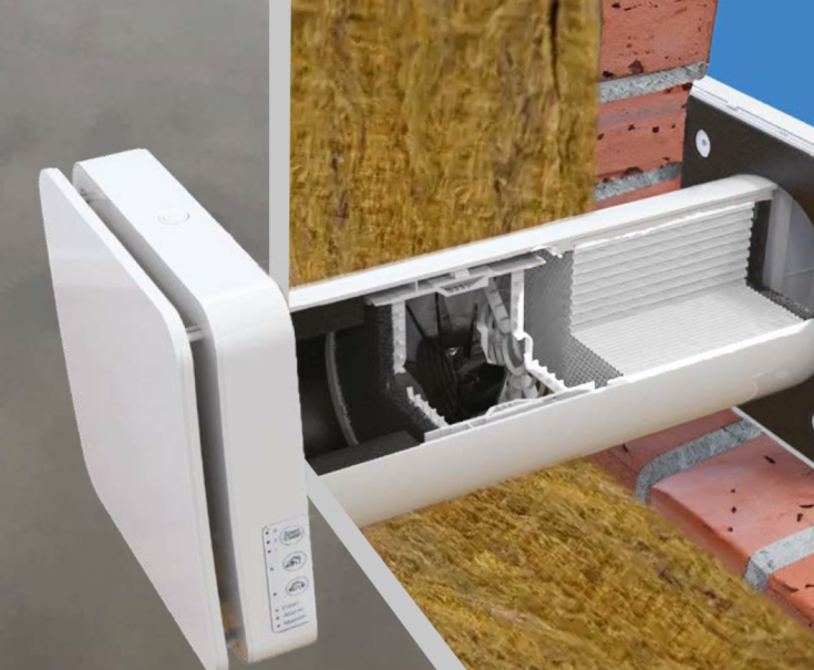 Duka One Pro 50 S ventilator med varmegenvinding, Ø160 mm, wifi, hvid