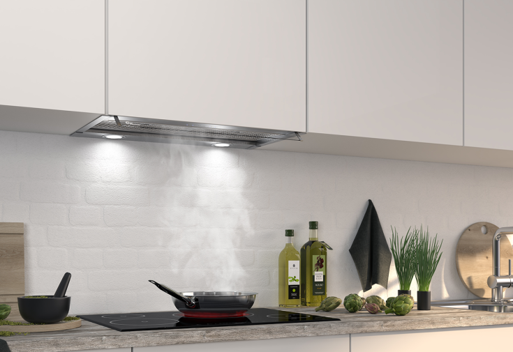 Integro 51 II Basic 90 cm, rustfritt stål og glass, 900x308 mm