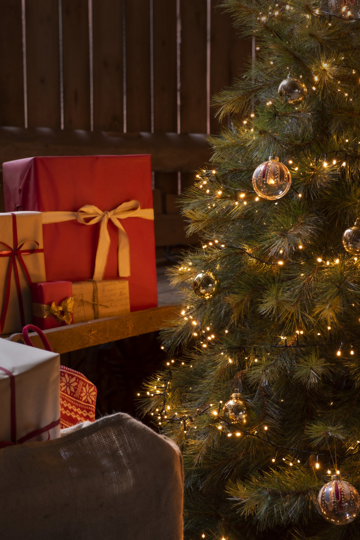 Konstsmide Cluster lyskæde, 200 ravfarvede lys, 4,38 meter