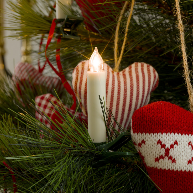 Konstsmide juletræslys, 5 stk, 8 cm, forlængersæt