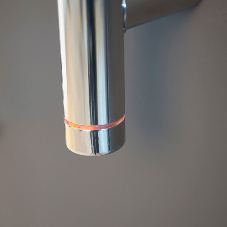 Kriss Duo håndklædetørrer, el, 19x148 cm, poleret rustfrit stål