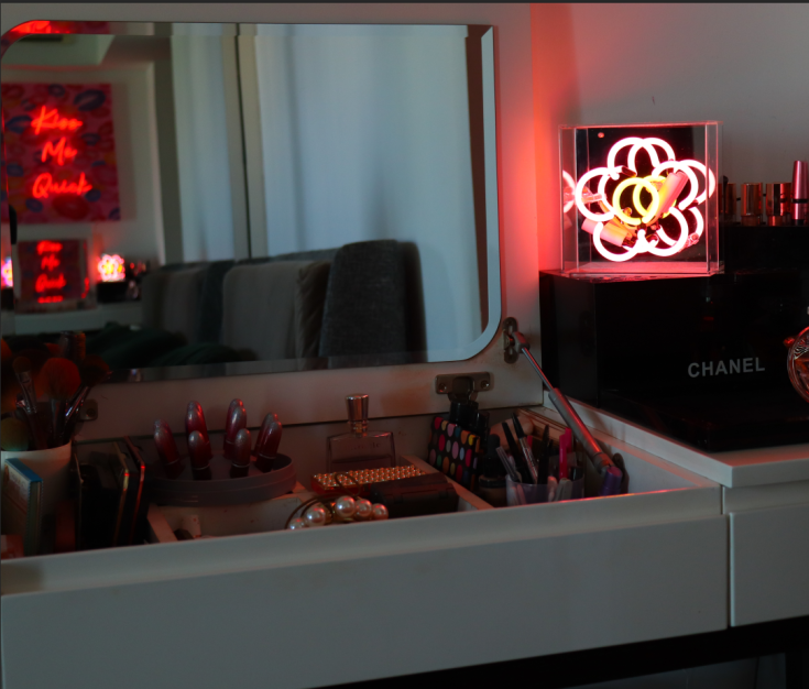 Locomocean Daisy neonskilt, rosa