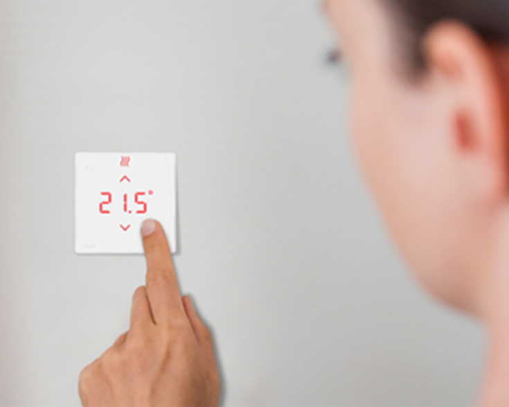 Danfoss Icon2 Sensor trådlös rumstermostat, vit
