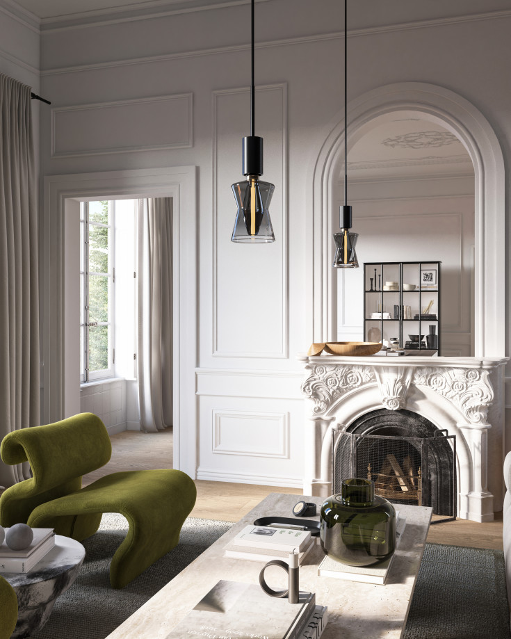 Nordlux Deco Cone E27 globepære, 4,1W, røgfarget