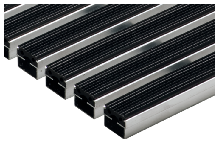 Aco Vario dørmatte, gummi, 75x50 cm, svart