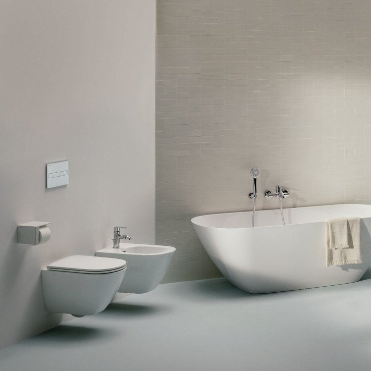 Laufen Lua væghængt toilet, uden skyllekant, hvid