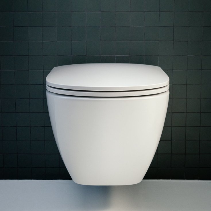 Laufen Lua væghængt toilet, uden skyllekant, hvid