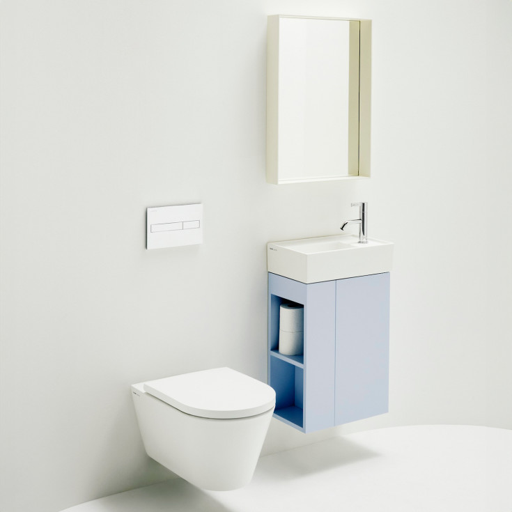 Kartell Laufen væghængt toilet, uden skyllekant, hvid