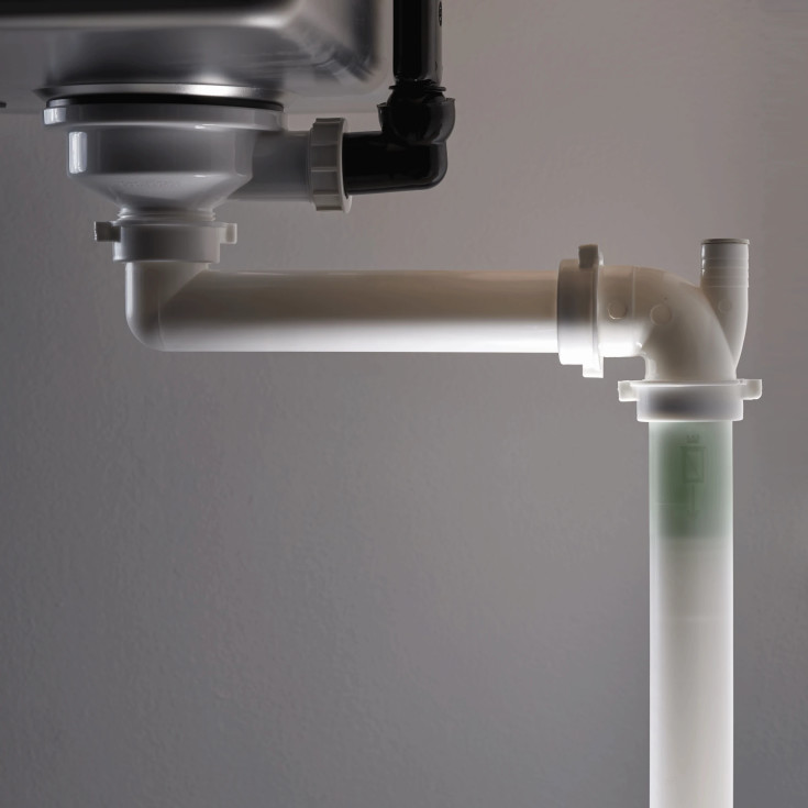 Lavabo Panama diskbänksvattenlås, 1 1/2", vit