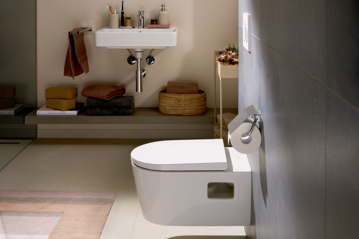Hansgrohe EluPura Original S 540 vegghengt toalett, uten skyllekant, hvit