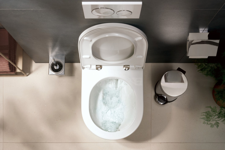 Hansgrohe EluPura Original S 540 vegghengt toalett, uten skyllekant, hvit